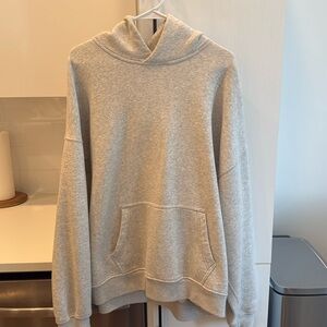 Grey Abercrombie essential hoodie men’s XL